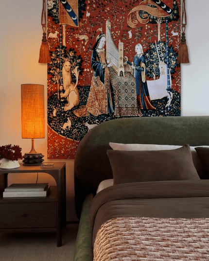 15th-century Unicorn Tapestry Belgium Jacquard Wall Hanging Tapestry - Sound