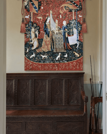 15th-century Unicorn Tapestry Belgium Jacquard Wall Hanging Tapestry - Sound