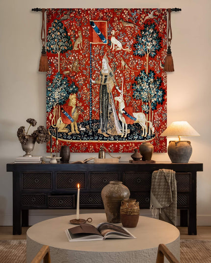 15th-century Unicorn Tapestry Belgium Jacquard Wall Hanging Tapestry - Unicorn Touch