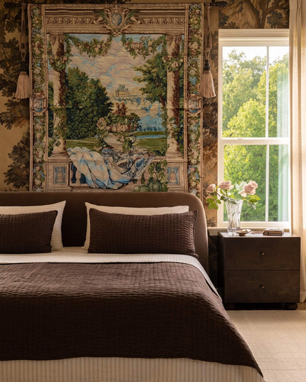 17th-Century Palace of Versailles Landscape Belgian Jacquard Wall Tapestry —Charles Le Brun