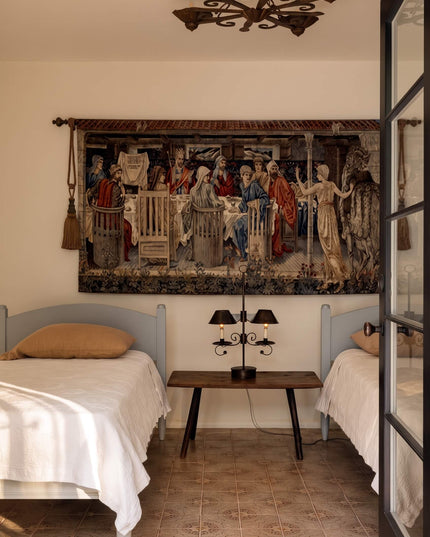 18th Century Morte d'Arthur Summonsing of the Knights Wall Tapestry - William Morris & Edward Burne-Jones