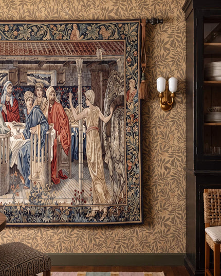 18th Century Morte d'Arthur Summonsing of the Knights Wall Tapestry - William Morris & Edward Burne-Jones