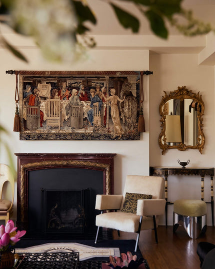 18th Century Morte d'Arthur Summonsing of the Knights Wall Tapestry - William Morris & Edward Burne-Jones