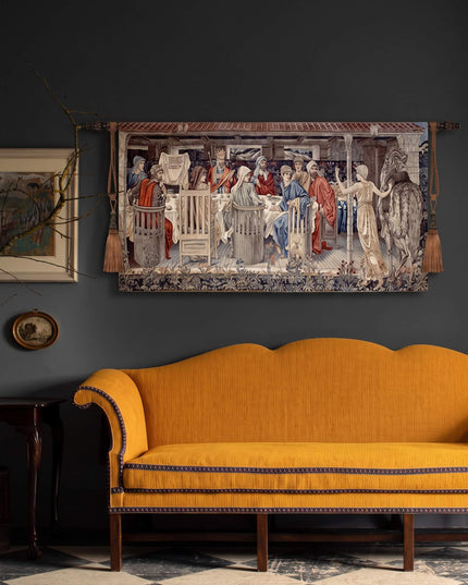 18th Century Morte d'Arthur Summonsing of the Knights Wall Tapestry - William Morris & Edward Burne-Jones