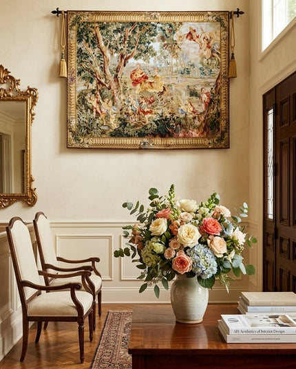 18th Century Rococo Belgium Jacquard  Tapestry - François Boucher