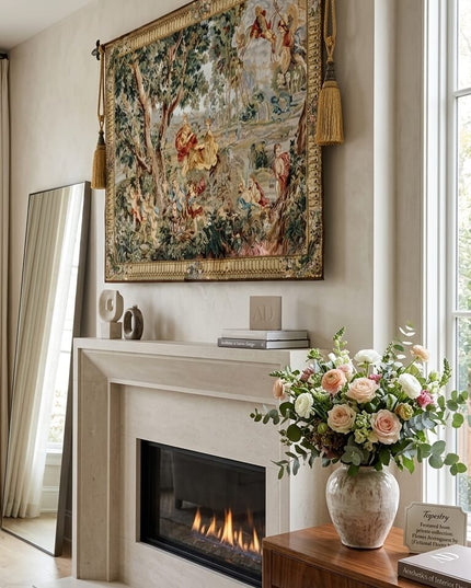 18th Century Rococo Belgium Jacquard  Tapestry - François Boucher