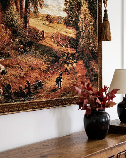 European Countryside Autumn Large Landscape Tapestry Jacquard Woven Wall Tapestry - John Constable