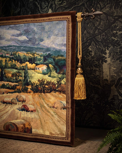 European French Verdure Landscape Woven Tapestry Wall Hanging