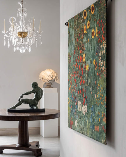 Gustav Klimt Flower Garden Art Nouveau Wall Tapestry