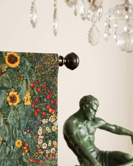 Gustav Klimt Flower Garden Art Nouveau Wall Tapestry