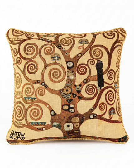 Gustav Klimt Lebensbaum Tree European Pillow Cover
