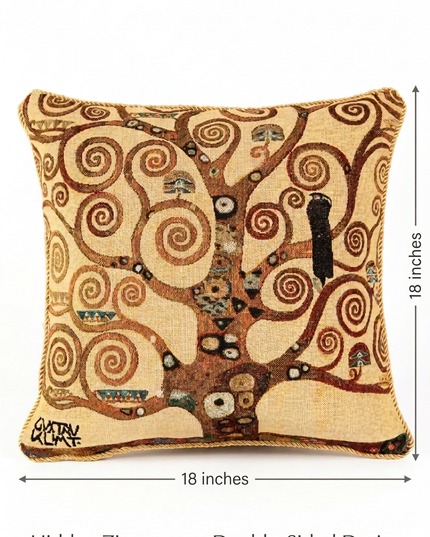 Gustav Klimt Lebensbaum Tree European Pillow Cover