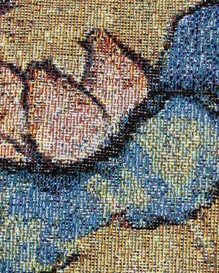 Gustav Klimt's "Lady with a Fan" Large Belgian Jacquard Tapestry Wall Hanging