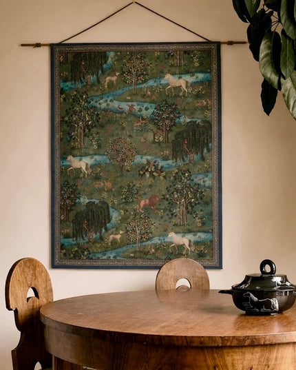 Brass Tapestry Clip & Leather Cord-100% Brass Modern Tapestry Hanging Set