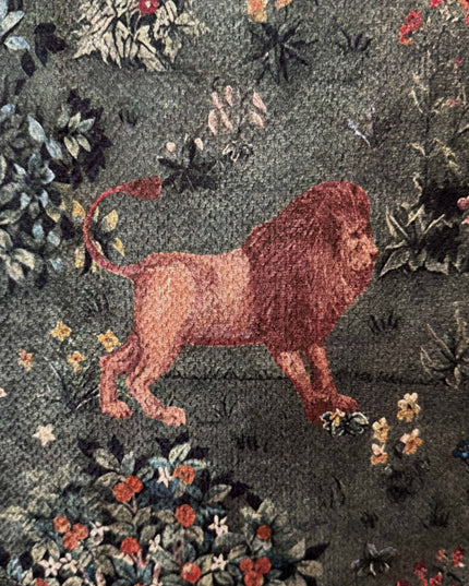 William Morris Owl & Willow Landscape Woven Tapestry Wall Hanging - Horse & Lion