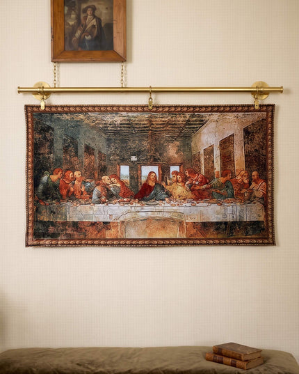 Last Supper Religious Large Tapestry Italian Wall Hanging - Leonardo Da Vinci Scene