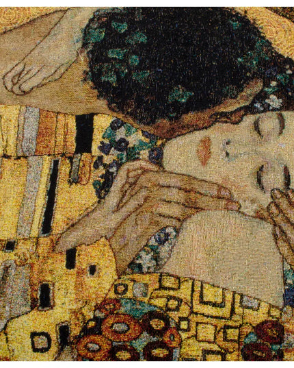 Kiss by Gustav Klimt Belgium Jacquard Large Tapestry Wall Hanging