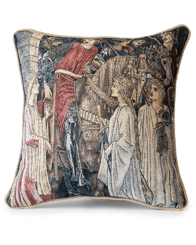 William Morris Knight of Camelot Tapestry Cushion Cover