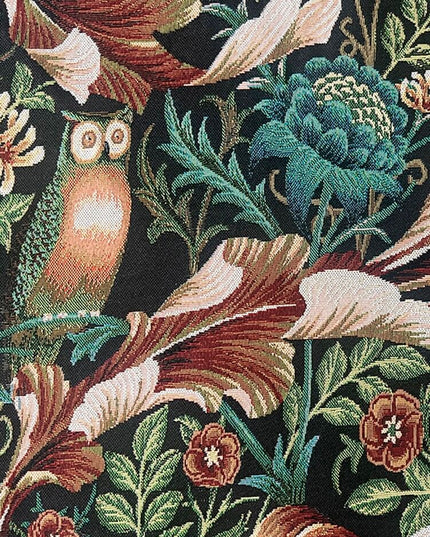 William Morris Medieval Vertical Belgium Jacquard Tapestry - Acanthus & Birds