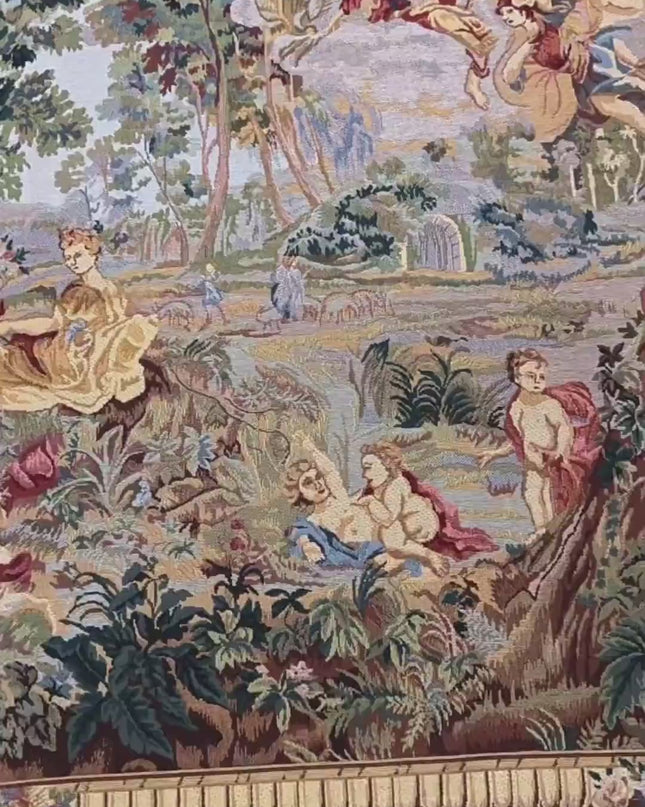 18th Century Rococo Antique Jacquard Tapestry - François Boucher